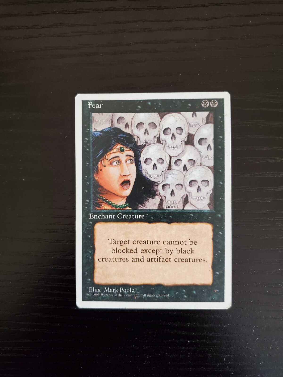 1995 MTG Magic the Gathering 4th Edition - Fear - VLP | eBay