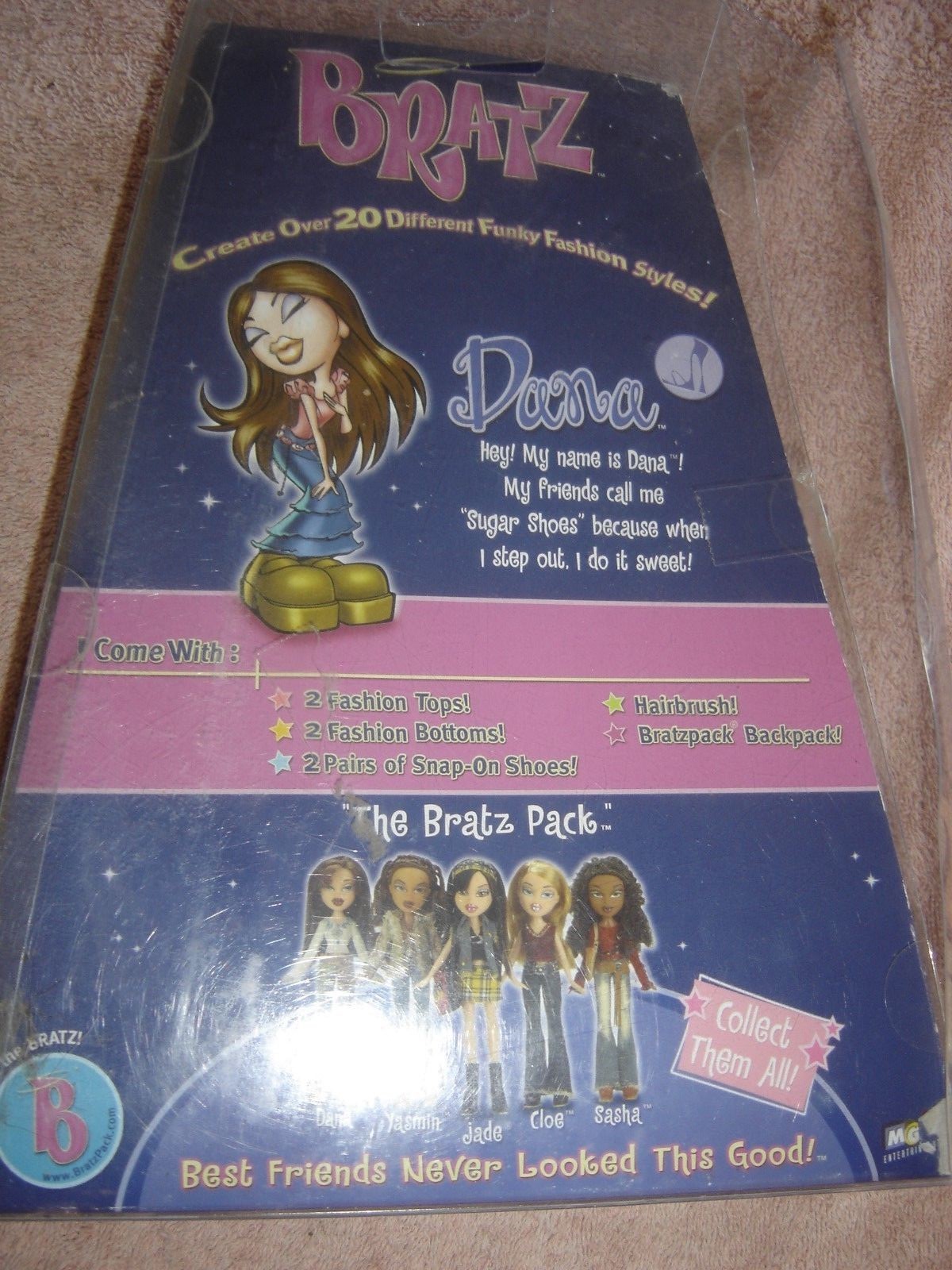 2003 Bratz Doll Dana Style It Fashion Collection Toy MGA Box Poster Opened Box