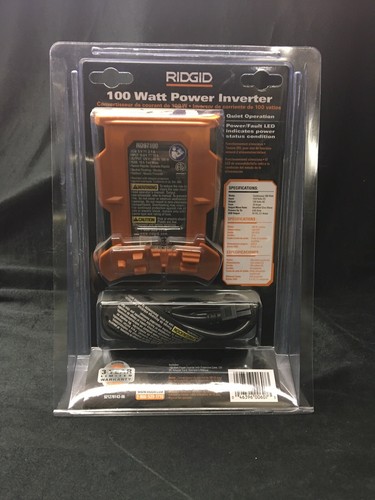 Ridgid RD97100 100 Watt Power Inverter 2 USB 120V NEW IN PACKAGE!