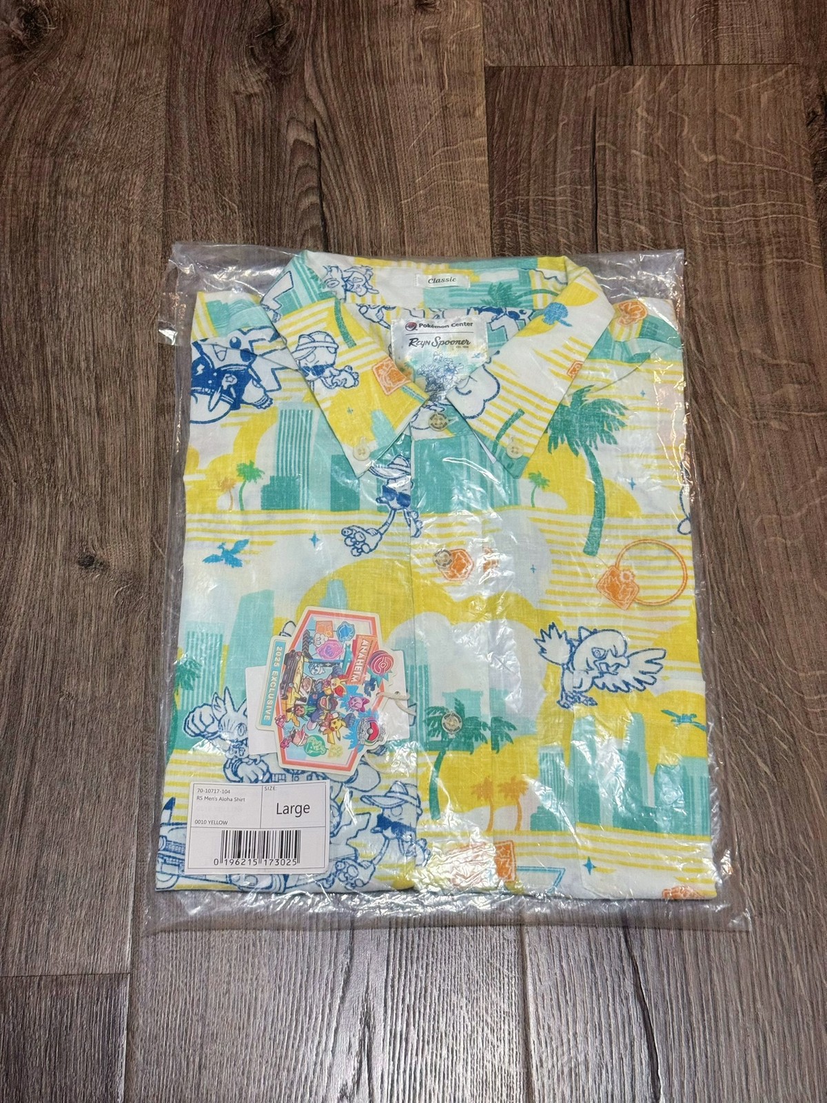 Pokemon World Championships 2025 Reyn Spooner Tropical Polo Aloha Shirt Large L