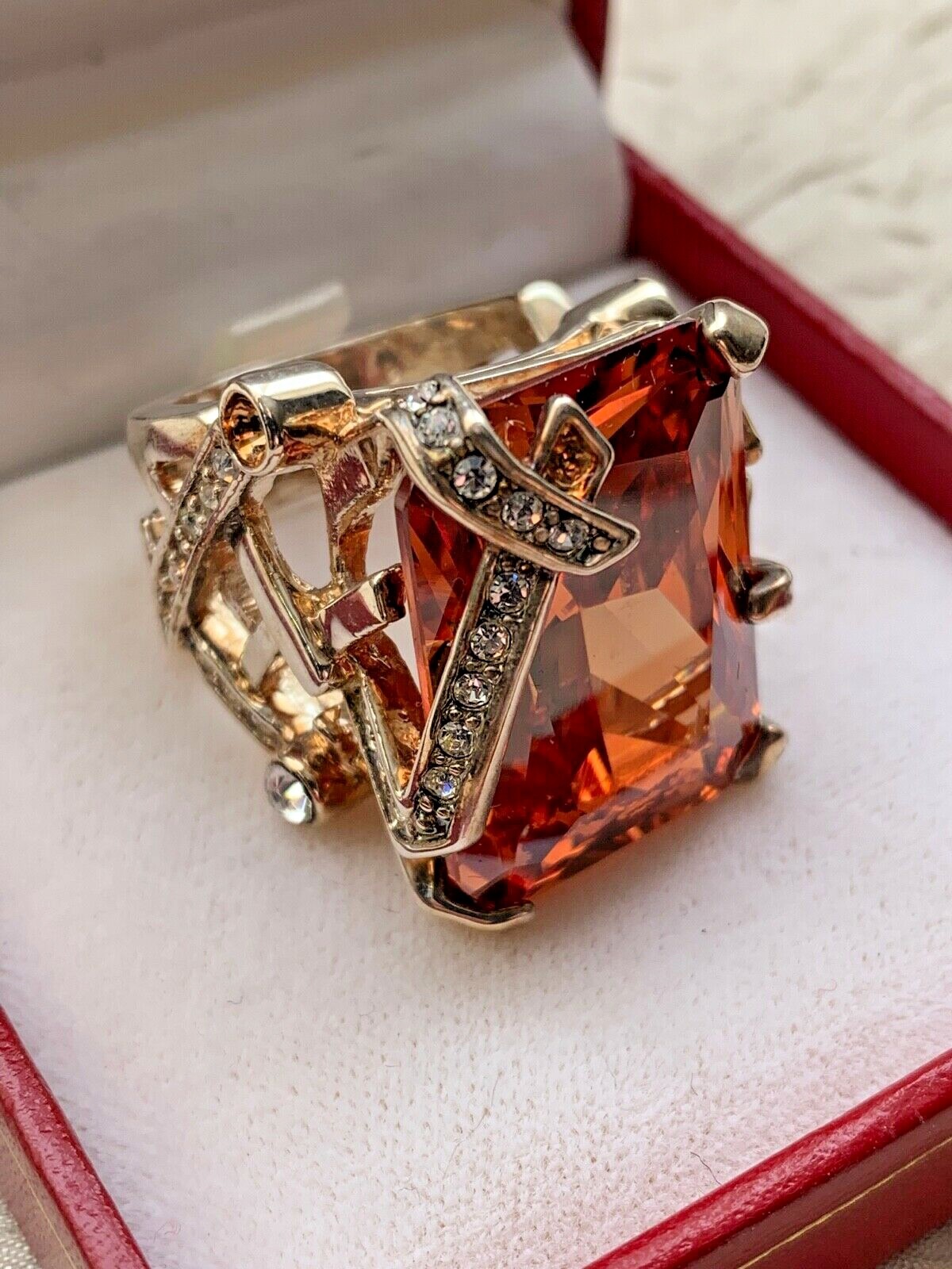 フランス シルバーリング/French vintage silver ring Precious Vintage French Designer Silver plated Ring