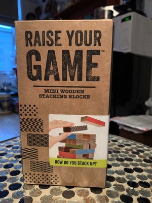 Raise Your Game Mini Wooden Stacking Blocks Game One Size Multi