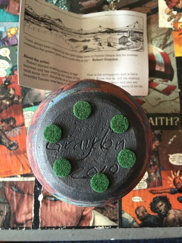 Signed Robert Graydon Raku Art Pottery Vase