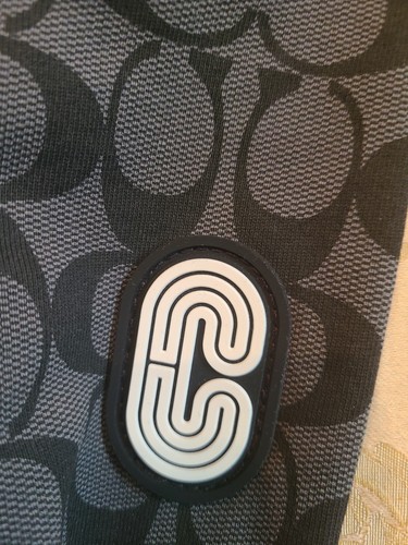 Pre-owned Coach Mens Shorts Limited Edition 2xl Authentic Logo Signature Black