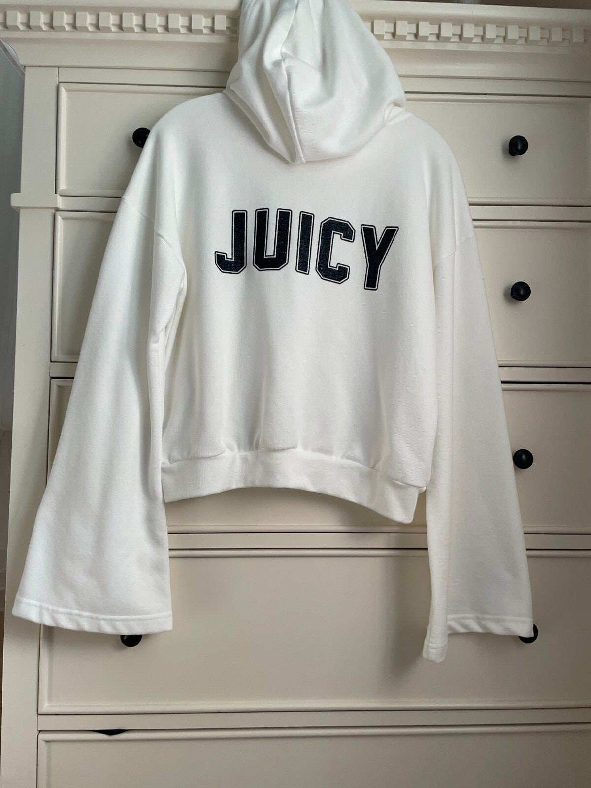 Juicy Couture ホワイト パーカー Mセットアップ Juicy Couture ホワイト パーカー Mセットアップ（スウェット