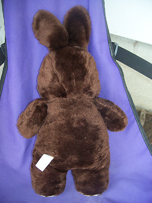 Vintage CUDDLE WIT Brown Stuffed Animal Bunny Plush Toy Easter Rabbit Bunny