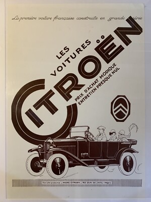  LES VOITURES CITROEN ANDRE CITROEN PRIX D'ACHAT MODIQUE ENTRETIEN PRESQUE NUL