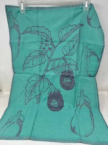 Set Of 4 Jacquard Vegetable-Themed Tea Towels Sea Me At Home. Absorbent Cotton