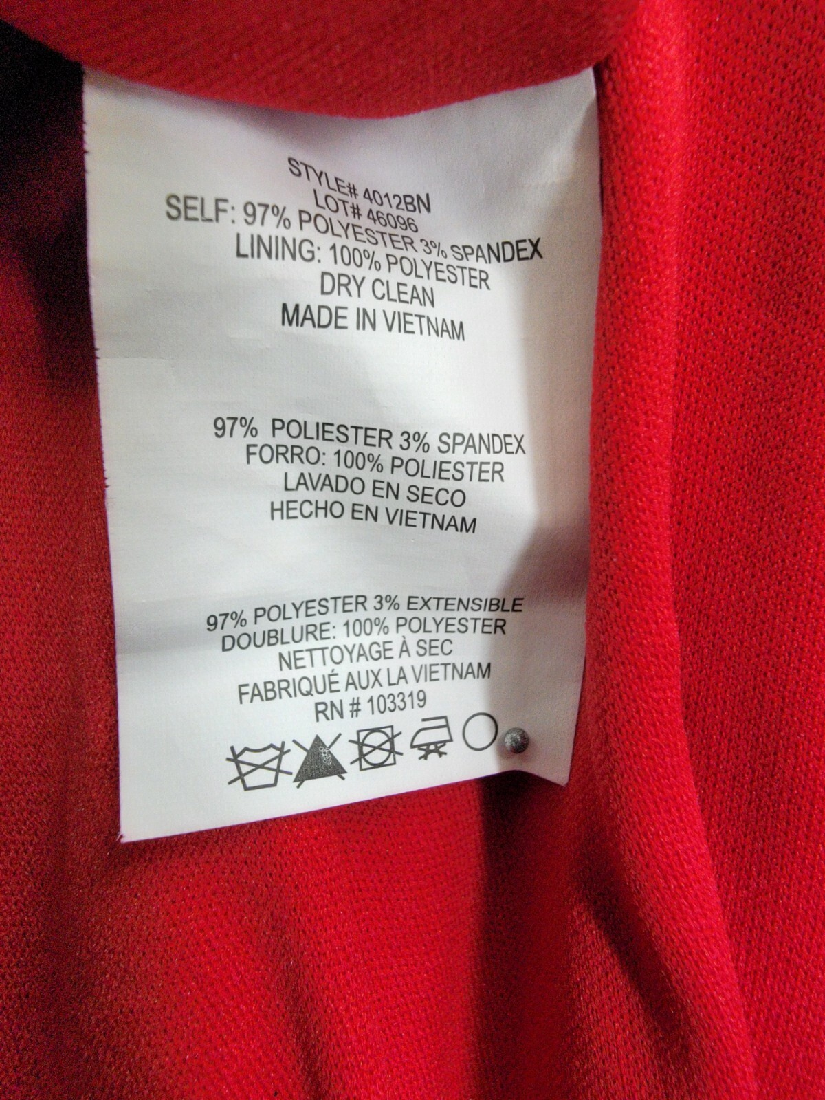 Blondie Nites Draped Lace-Up Satin Gown Juniors' 3 Red Back Lace Zip Closure - Picture 13 of 15