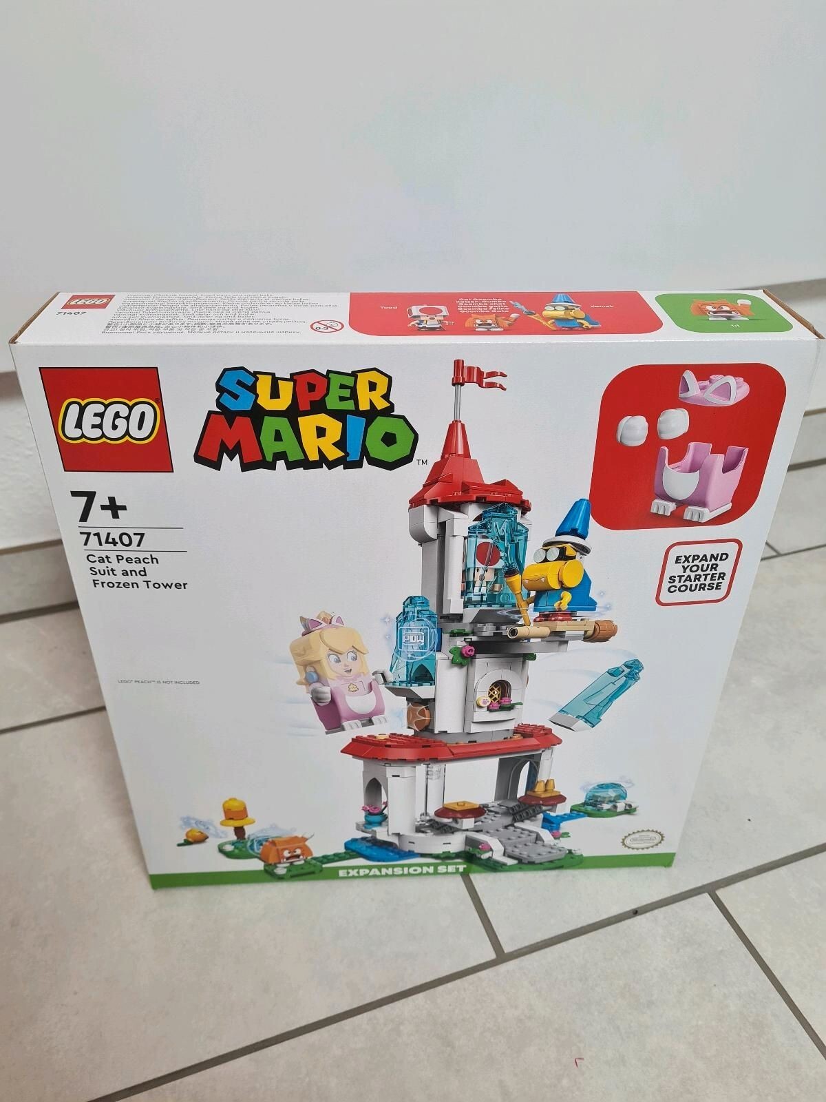41kg×2 LEGO Mario: Cat Peach Suit and Frozen Tower Expansion Set