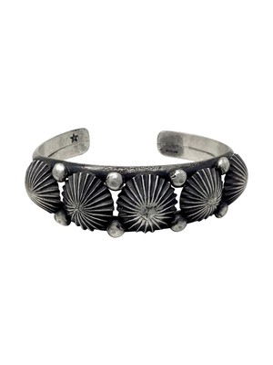 Edison Sandy Smith, Bracelet, Bump Outs, Navajo, 7 1/4''