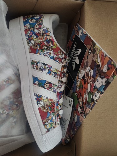 Adidas x Disney Mickey Superstar Shoes Kids Sz 5.5 New | eBay
