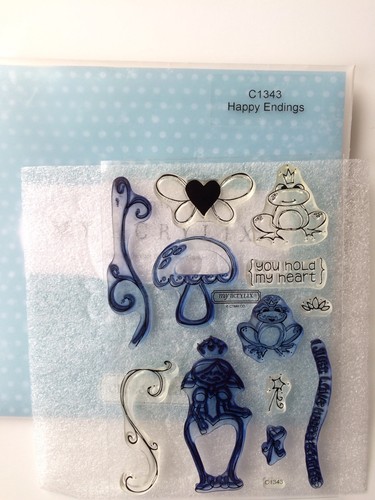 CTMH-C1343-HAPPY ENDINGS-princess-frog- Acrylic Stamp Set-Close My