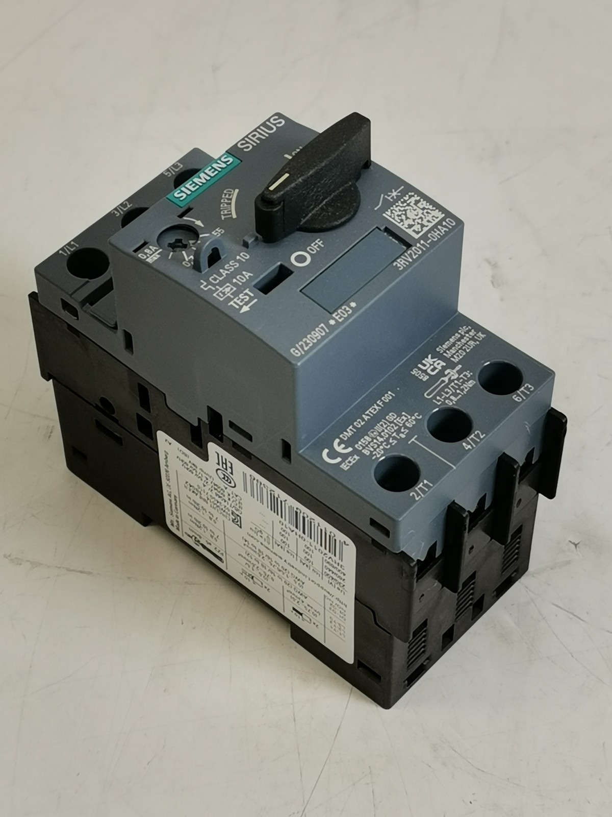SIEMENS Leistungschalter 3RV2011-OHA10  Motorschutz 0,55-0,8 A NEU