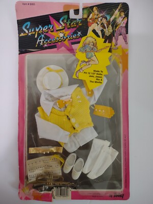 Vtg 1984 TOTSY Fashions Super Star Accessories Outfit 12.5  Doll Jem Jewel Rio 