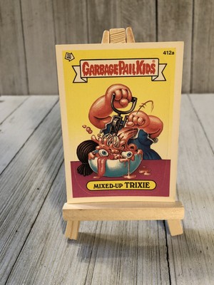 Topps Trading Card 1987 Garbage Pail Kids Sticker  Mixed-Up Trixie  #412a