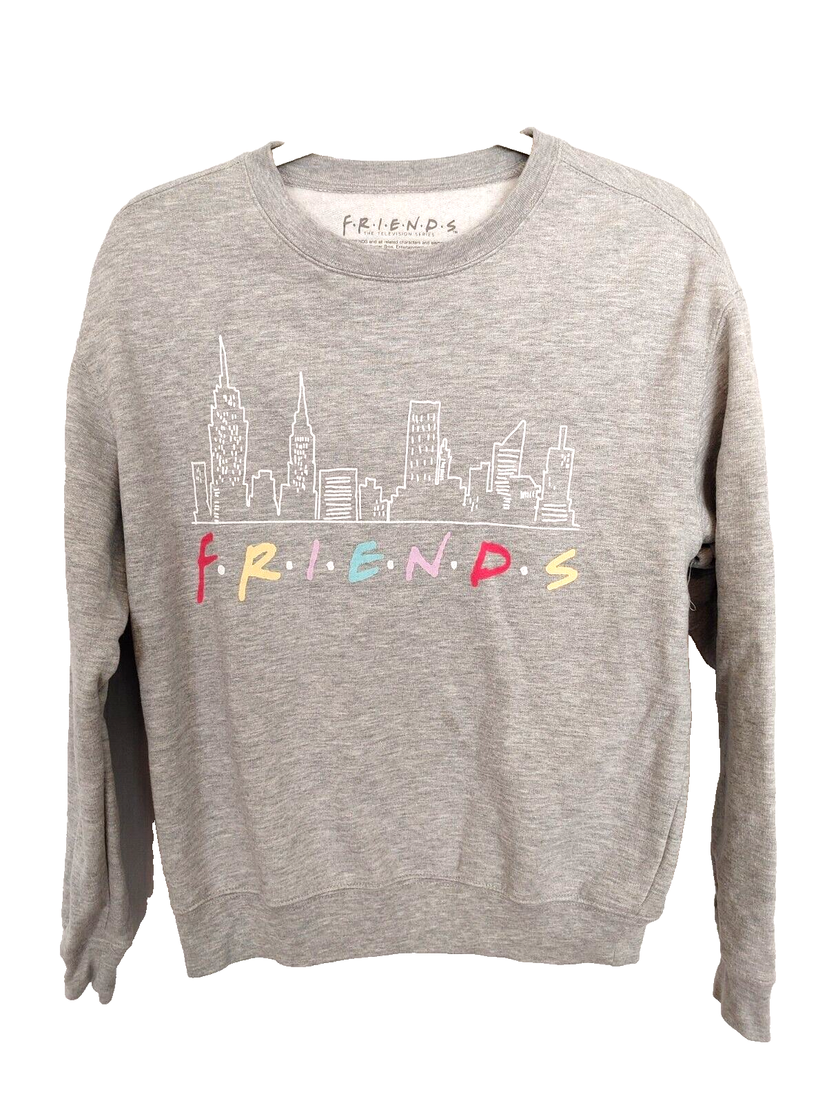 F.R.I.E.N.D.S TV Series Sweatshirt Crew Neck Long Slv Gray F.R.I.E.N.D.S TV Series Sweatshirt Crew Neck Long Slv Gray