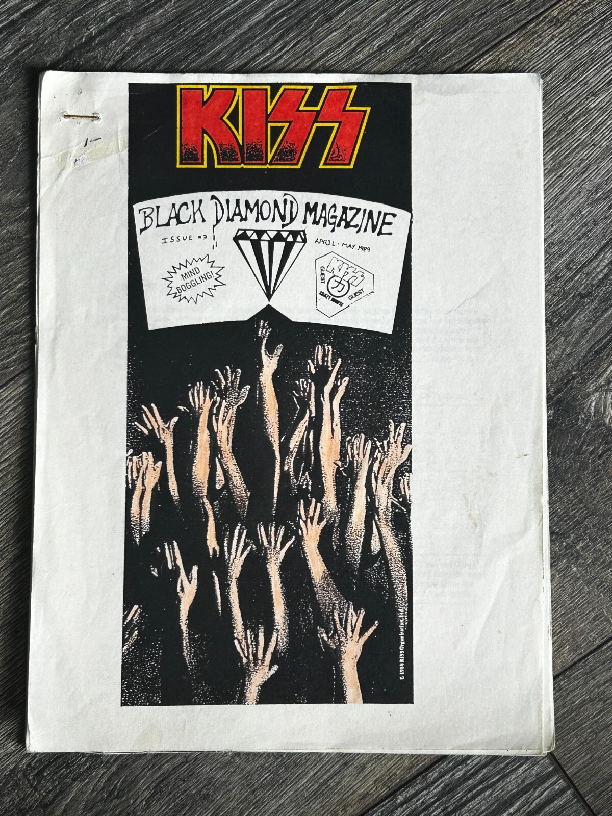 【FRANK】magazine 10冊セット KISS Fanzine Magazine BLACK DIAMOND #3 April May 1989 New