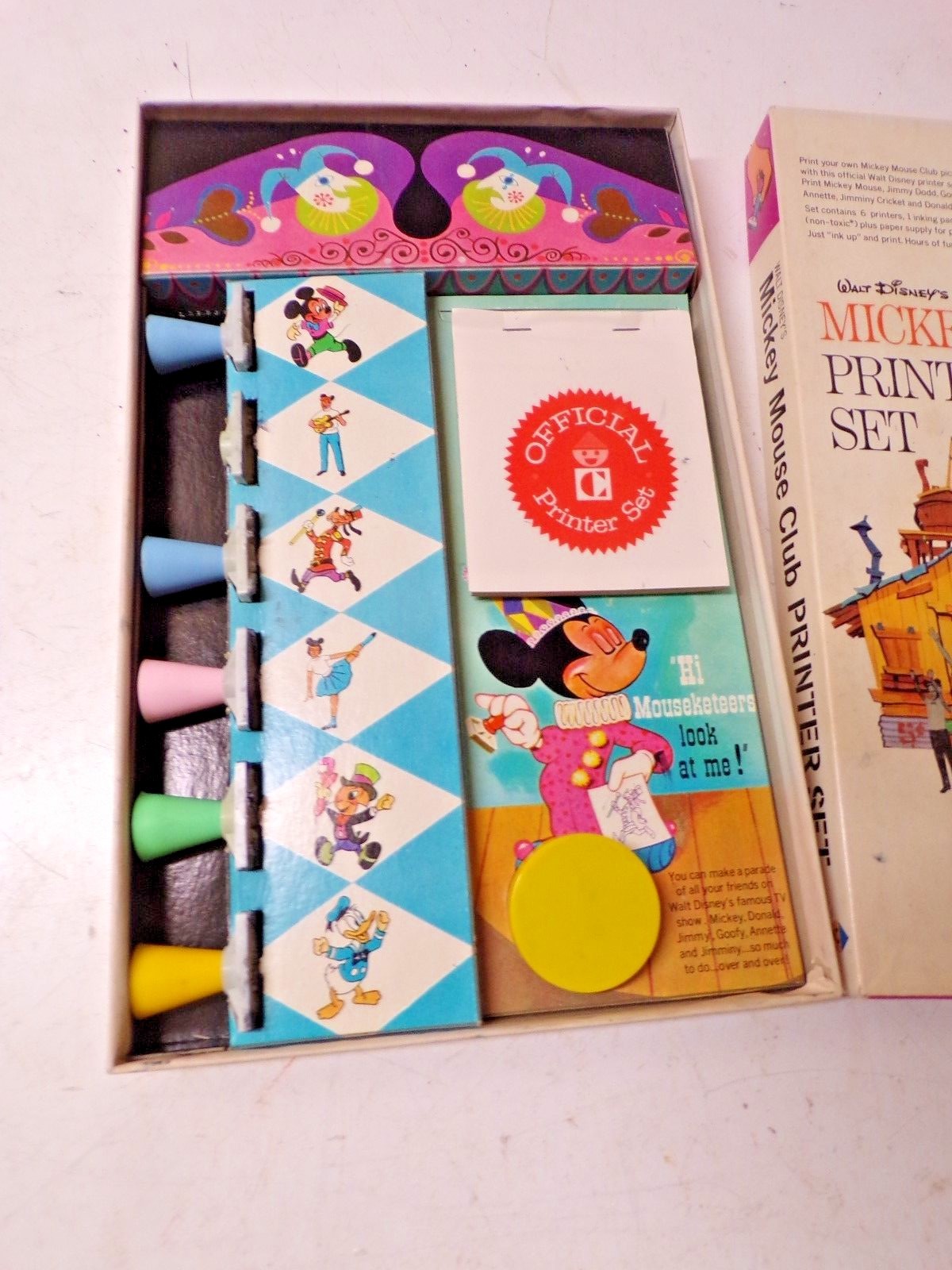 Old Walt Disney Mickey Mouse Club Printer Set no. 505