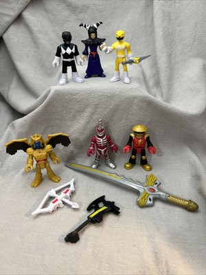 LOT Imaginext POWER RANGERS figures Black Yellow LORD ZEDD GOLDAR Rita Alpha 5 +
