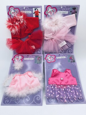 Lot 4 Phebe Phillips Tweakie P. 2005 Pluch Outfits New NOS