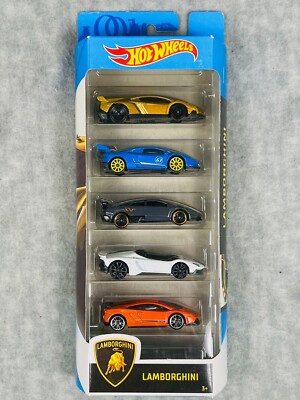 HOT WHEELS LAMBORGHINI 5 Pack Veneno Huracán Super Murciélago Aventador Gallardo