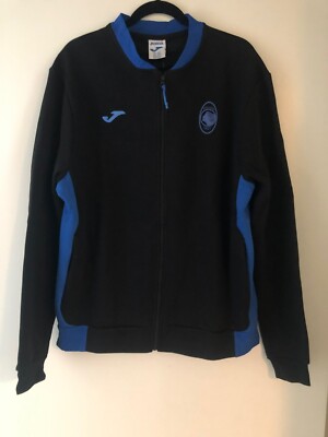 Atalanta Bergamo Soccer Leisure Jacket EU 2XL US XL 24' Pit2Pit NWT Black Joma