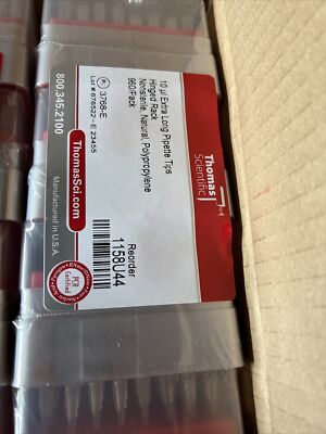 Thomas Scientific 1158U44, 10mL Extra Long Pipette Tips Nonsterile - 960/pack