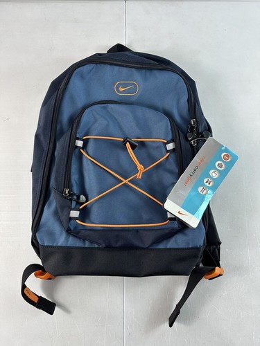 Vintage New! 90s Nike Blue Black Orange Backpack VTG | eBay