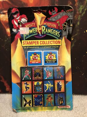 Vintage Saban Noteworthy MMPR Power Rangers Stamper Collection NIP MOC 1993