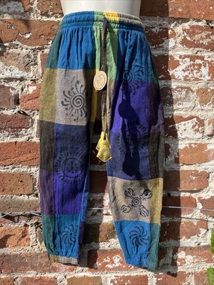 childrens Patchwork harem pants trousers hippie/boho/alternative 3-4 years