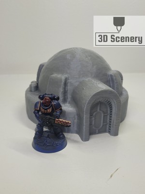 Tatooine round house for 28mm-32mm, star wars scatter terrain for wargaming