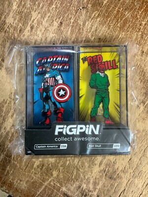 FiGPiN Captain America & Red Skull 2-Pack (#338 & #339) ECCC 2020
