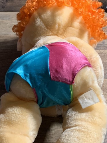 Kenner 1985 Hugga Bunch Hug A Bunch Plush Doll 17" Tickles Toy Orange Hair