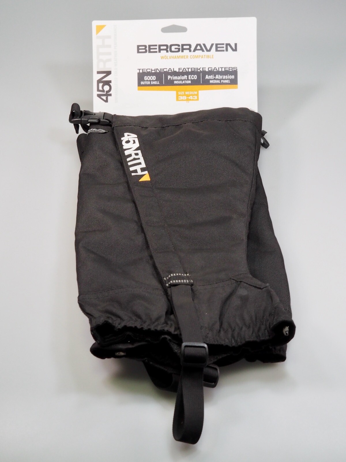 ウェア 45nrth BERGRAVEN FATBIKE GATERS, L 44-46 NOS 45NRTH Bergraven Technical Fatbike Gaiters - Insulated