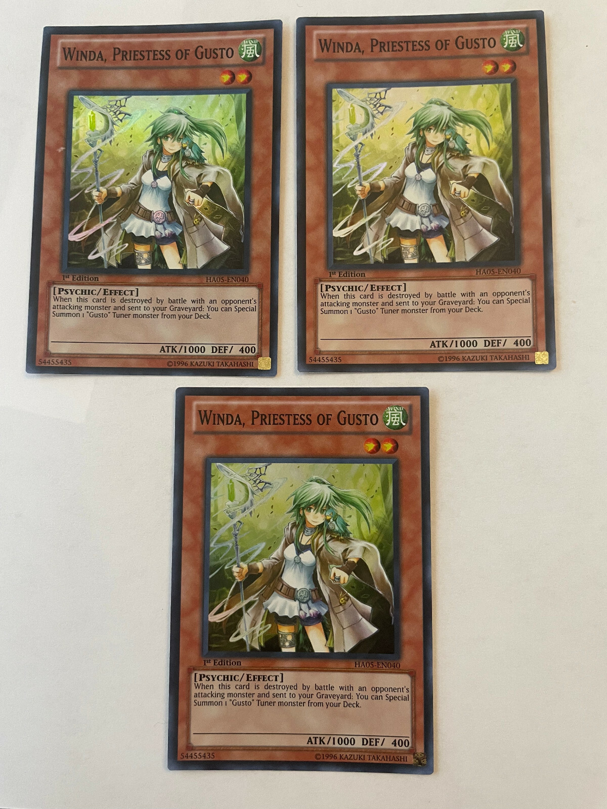 Winda, Priestess of Gusto - HA05-EN040 - Super Rare - 1st Edition