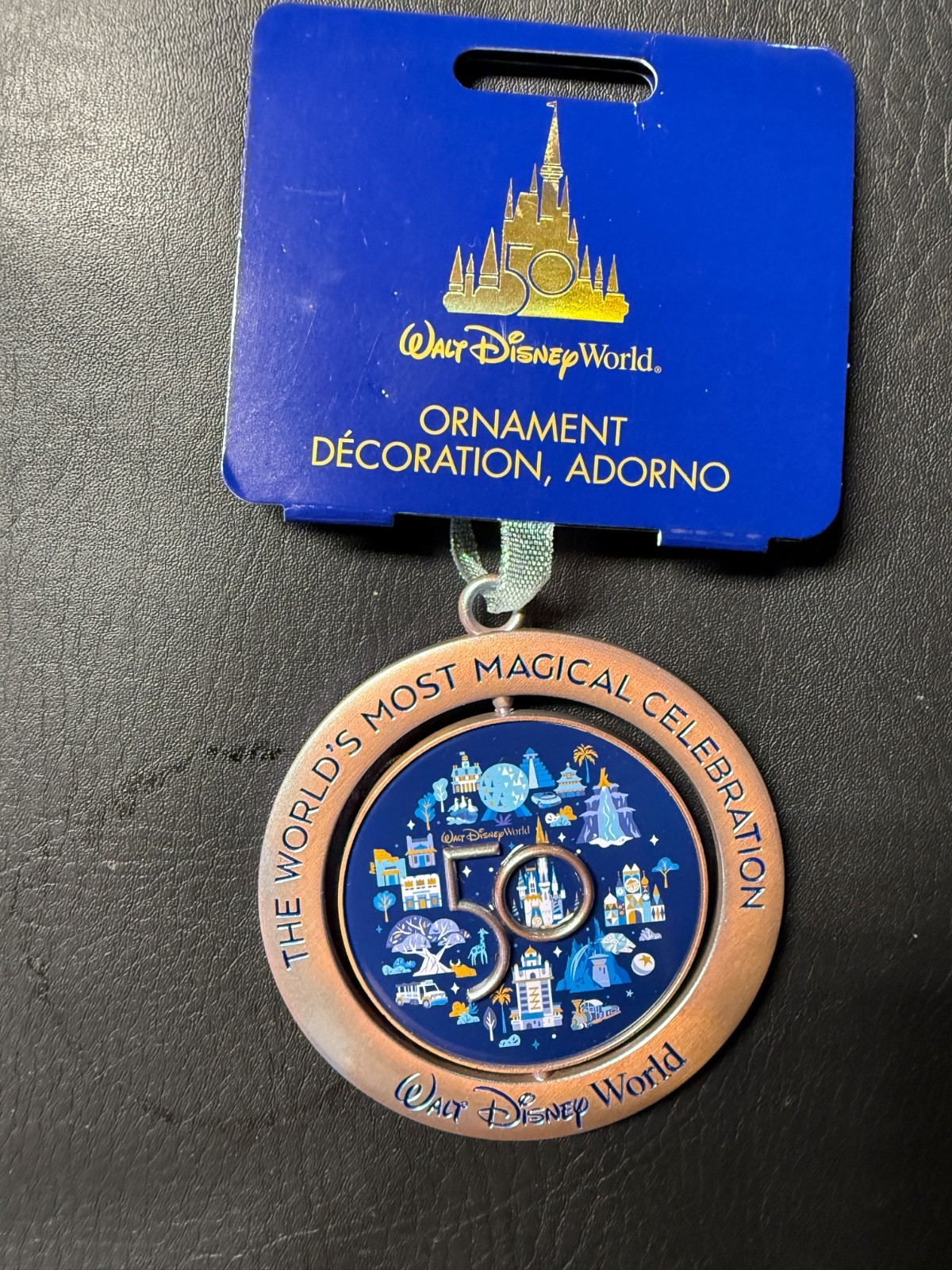 Walt Disney World 50th Anniversary Ornament The World's Most Magical Celebration