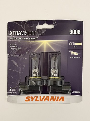SYLVANIA 9006 XtraVision High Performance Halogen Headlight Pair Set 2 Bulbs