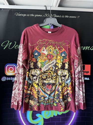 トップス Christian Audigier double sleeve shirt トップス Christian Audigier double sleeve shirt Christian