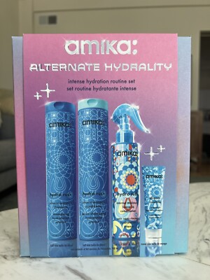 AMIKA HYDRO RUSH INTENSE MOISTURE SHAMPOO & COND 9.2oz AND HydroRush 6.7oz SET +