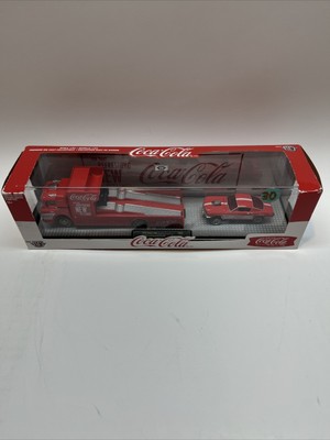 M2 Machines Coca-Cola 1970 Ford C-950/1966 Ford Mustang Not Mint
