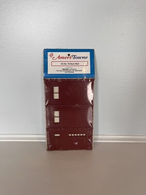 Ameri-Towne Building Kit No 70 Back Wall New, O Gauge Vintage