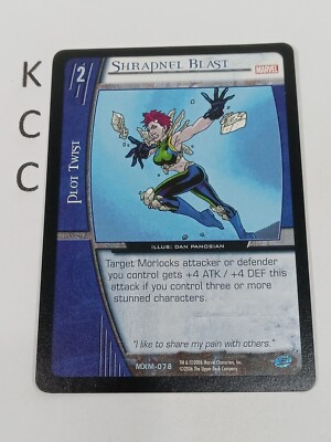 VS. System TCG Marvel 2006 Xmen Shrapnel Blast Plot Twist MXM-078