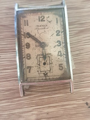 Montre Vintage Roamer Mécanique Manuelle - Boîtier Doré 30 Mm - À Restaurer Ou Pour Pièces