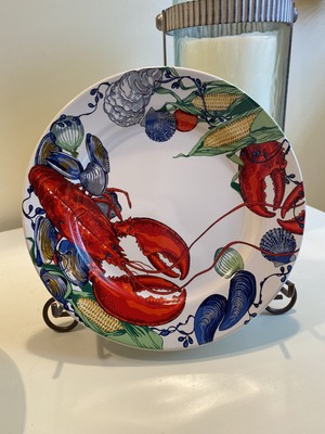 LobsterFest 8  Salad Plate Youngberg & Co Summer/Beach Dinnerware Seafood