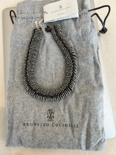 ネックレス・ペンダント BRUNELLO CUCINELLI 'Shimmer Bead' necklace (MCOW9LA02 C046) BRUNELLO CUCINELLI Beaded silver necklace | NET-A-PORTER