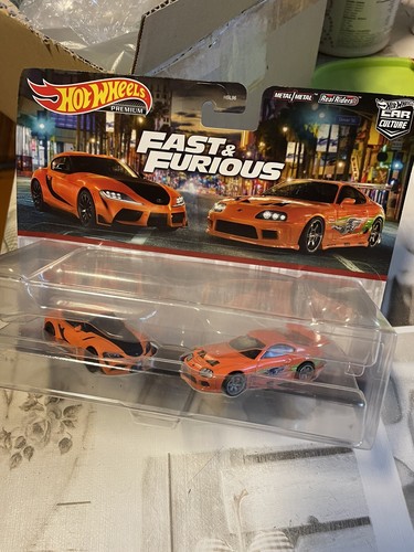 ホットウィール FAST & FURIOUS トヨタ スープラ 2台セット Amazon.com: Hot Wheels HKF54 Premium 2-Pack Fast And Furious