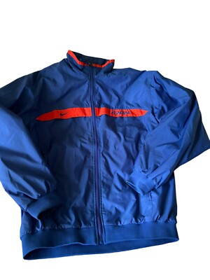 Nike Team Florida Gators Windbreaker Jacket Men Medium Blue Full Zip Y2K