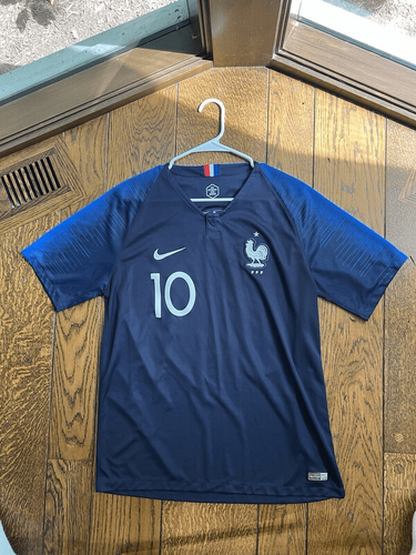 人気定番の Kylian Mbappe #10 France Men Nike Soccer Jersey Blue 2018 ウェア