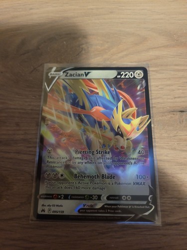 ヒ ヨ リ Pokemon TCG Crown Zenith 095/159 - Zacian V - Ultra Rare | eBay